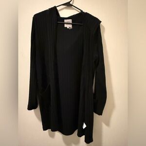 Chaser Black‎ Open-Front Sweater